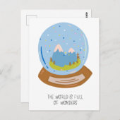 De wereld is vol met wonderen. briefkaart (Voorkant / Achterkant)