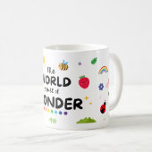 De wereld is vol verwondering koffiemok (Voorkant rechts)
