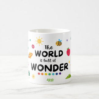 De wereld is vol verwondering koffiemok