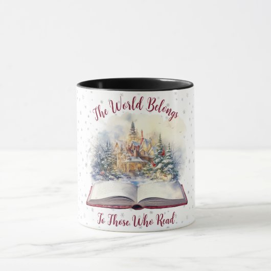 De Wereld Is Voor Degene Die Leest Design Mok (Midden)