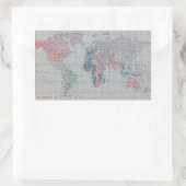 De wereld -  kaart Stickers (Tas)
