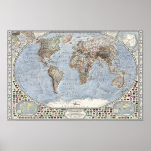 De wereld - kanselier poster