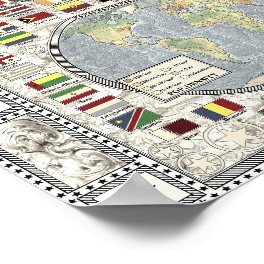 De wereld - kanselier poster (Hoek)