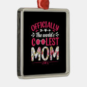 De wereld koelste mam metalen ornament (Rechts)