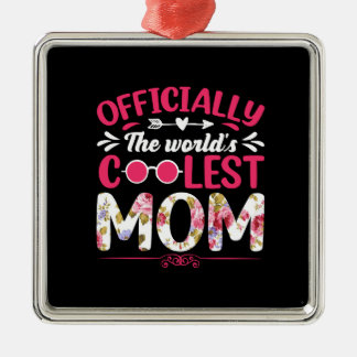 De wereld koelste mam metalen ornament