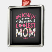 De wereld koelste mam metalen ornament (Links)