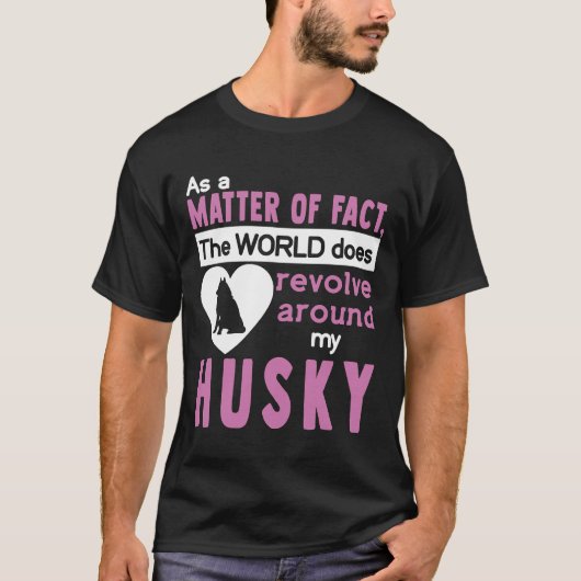 De wereld komt rond mijn man. t-shirt (Voorkant)