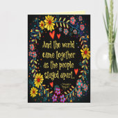 'De wereld komt samen'-inspiratie Kaart (Voorkant)