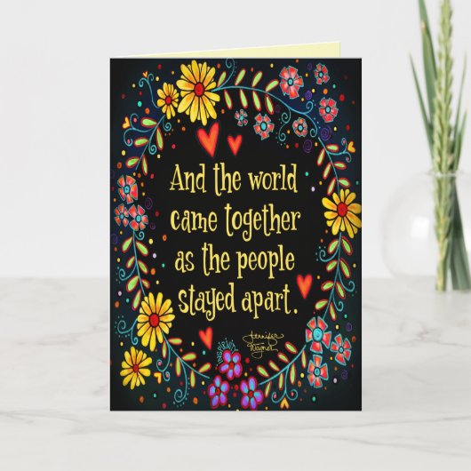 'De wereld komt samen'-inspiratie Kaart (Voorkant)