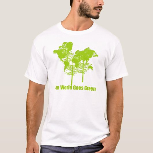 De wereld krijgt groene T-shirt (Voorkant)