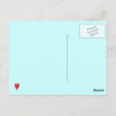 De wereld ligt voor je briefkaart (Achterkant)