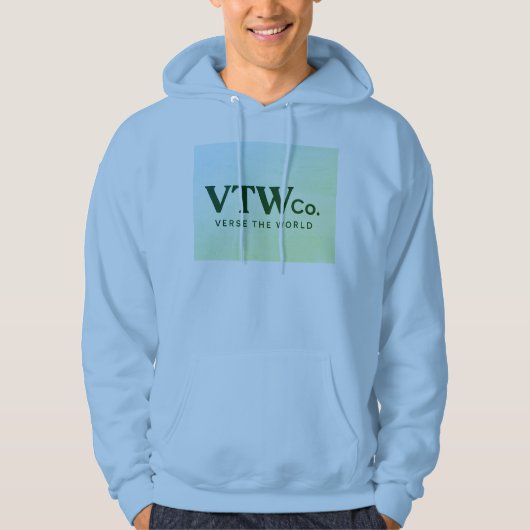 De wereld Mannen Hoodie (Voorkant)