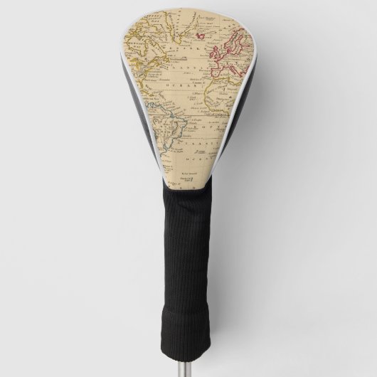 De wereld, Mercator's projectie Golfheadcover (Voorkant)