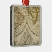 De wereld metalen ornament (Rechts)