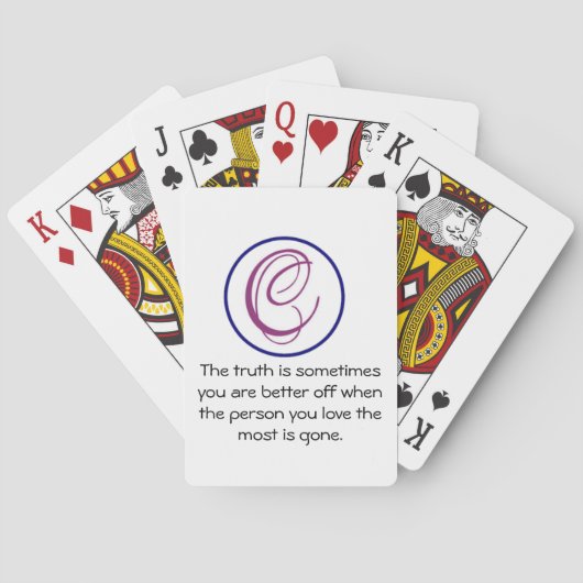 De wereld moet mooie muren pokerkaarten (Achterkant)