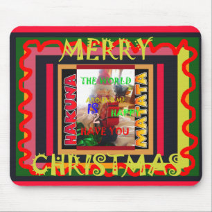 De wereld om me heen is blij dat jij er bent kleur muismat
