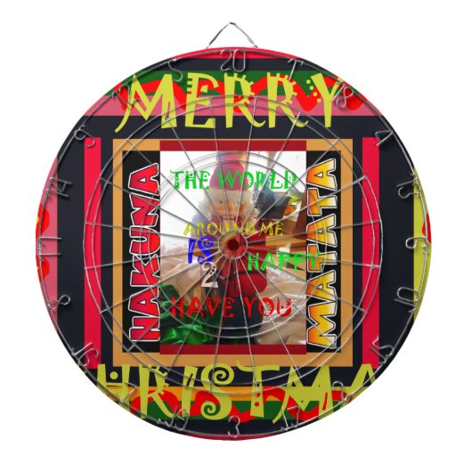 De wereld om mij heen is blij dat je me hebt gekle dartbord (Voorkant)