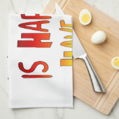 De wereld om mij heen is blij je te hebben theedoek (Quarter Fold)