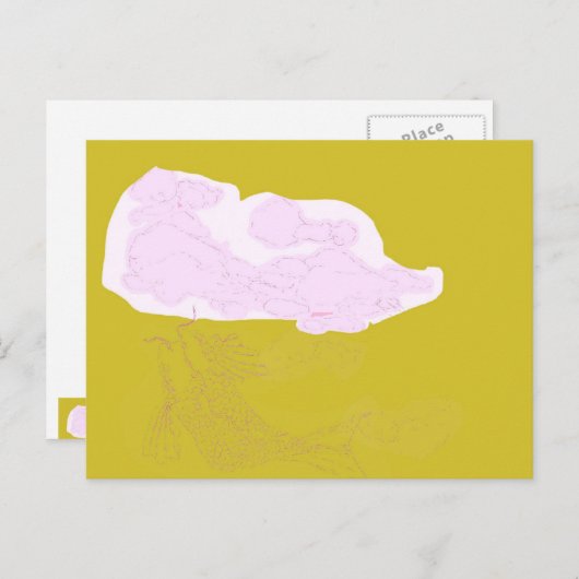 De wereld ondersteboven briefkaart (Voorkant / Achterkant)