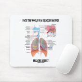 De wereld op een ontspannen manier tegemoet zien B Muismat (Met muis)