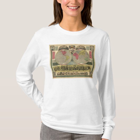 De wereld op één Uitzicht T-shirt (Voorkant)