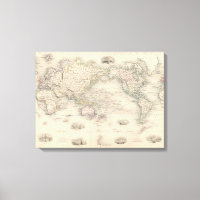 De wereld op Mercator-projectie