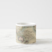 De wereld op Mercator-projectie Espresso Kop (Voorkant)