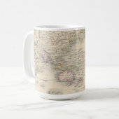De wereld op Mercator-projectie Koffiemok (Voorkant links)