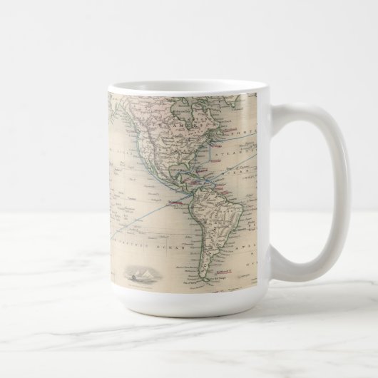 De wereld op Mercator-projectie Koffiemok (Rechts)