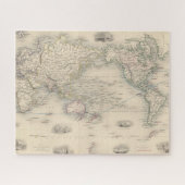 De wereld op Mercator-projectie Legpuzzel (Horizontaal)