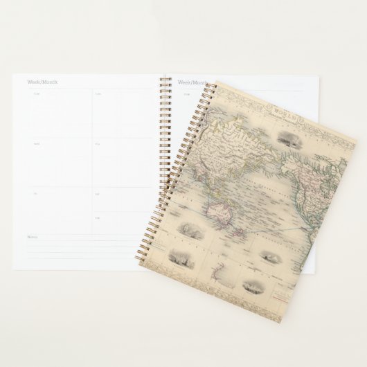 De wereld op Mercator-projectie Planner (Display)