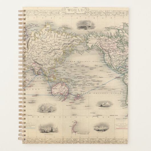 De wereld op Mercator-projectie Planner (Voorkant)