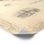 De wereld op Mercator-projectie Poster (Hoek)
