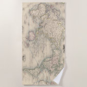 De wereld op Mercator-projectie Strandlaken (Voorkant)
