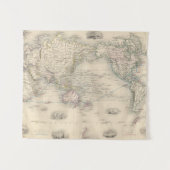 De wereld op Mercator-projectie Wandkleed (Voorkant (horizontaal))