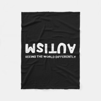 De wereld op verschillende manieren autisme onders fleece deken