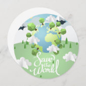 de wereld redden kaart (Voorkant / Achterkant)