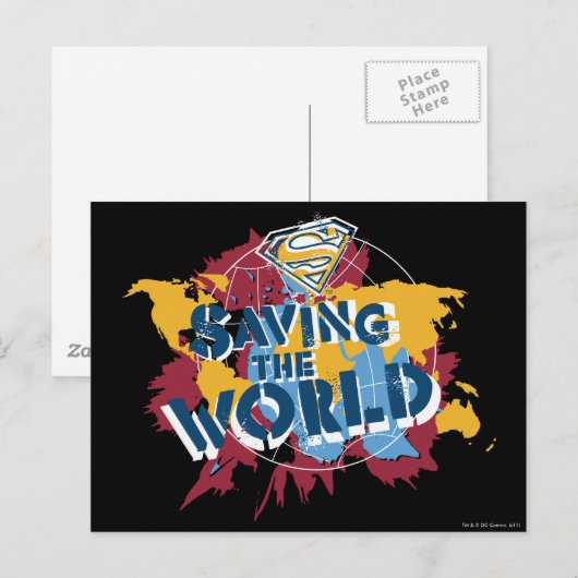 De wereld redden met verf briefkaart (Voorkant / Achterkant)