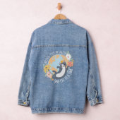 De wereld redden van één kat per keer kattenliefhe denim jacket (Hangar)