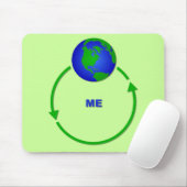 De wereld revolteert rond me Funny Mousepad Humor Muismat (Met muis)