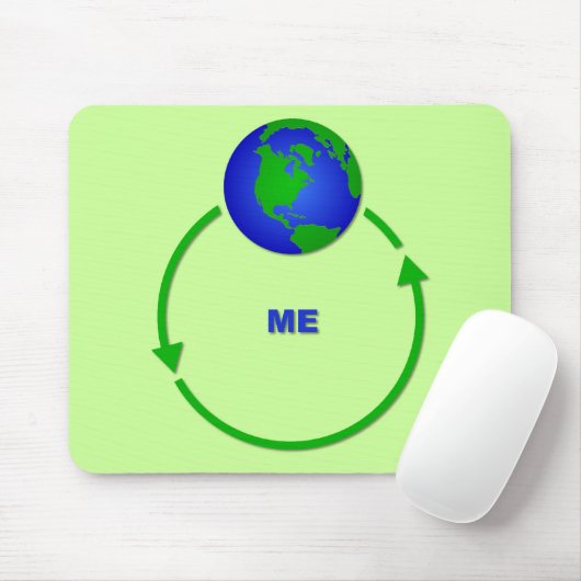 De wereld revolteert rond me Funny Mousepad Humor Muismat (Met muis)