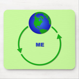 De wereld revolteert rond me Funny Mousepad Humor Muismat