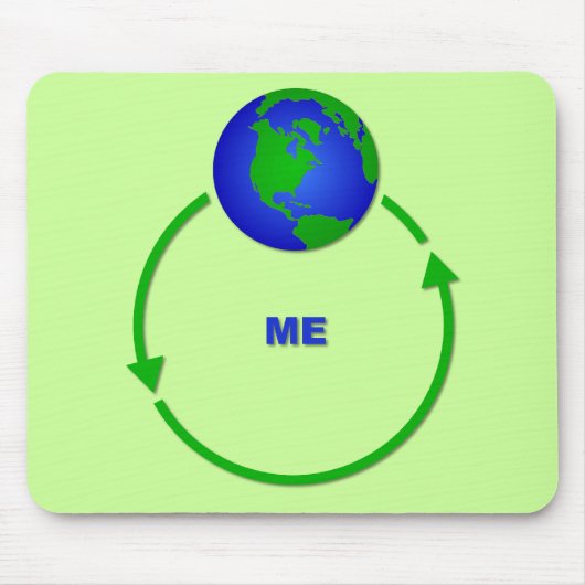 De wereld revolteert rond me Funny Mousepad Humor Muismat (Voorkant)