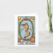 De Wereld - Rider Waite Smith tarot Kaart (Voorkant)