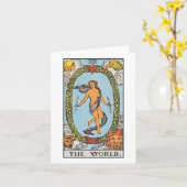 De Wereld - Rider Waite Smith tarot Kaart (Gele Bloem)