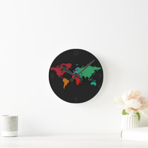 De wereld ronde klok