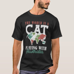 De wereld speelt een katrol met Australië World Ma T-shirt