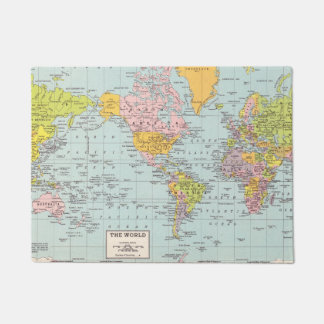 De wereld staat aan je deur deurmat