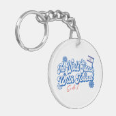 De wereld staat achter Israël, en ik steun Israël  Sleutelhanger (Voorkant Links)