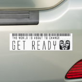 de wereld staat op het punt te veranderen ... klaa bumpersticker (Op auto)